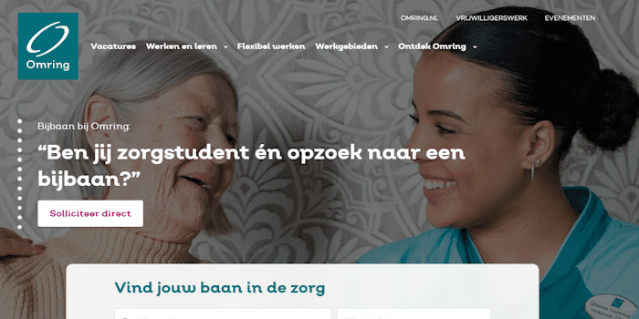 Omring werken-bij website