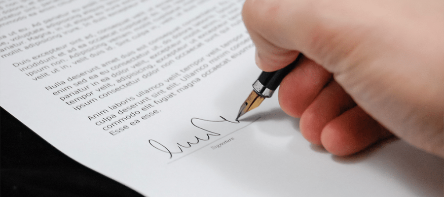 digitale handtekening zetten